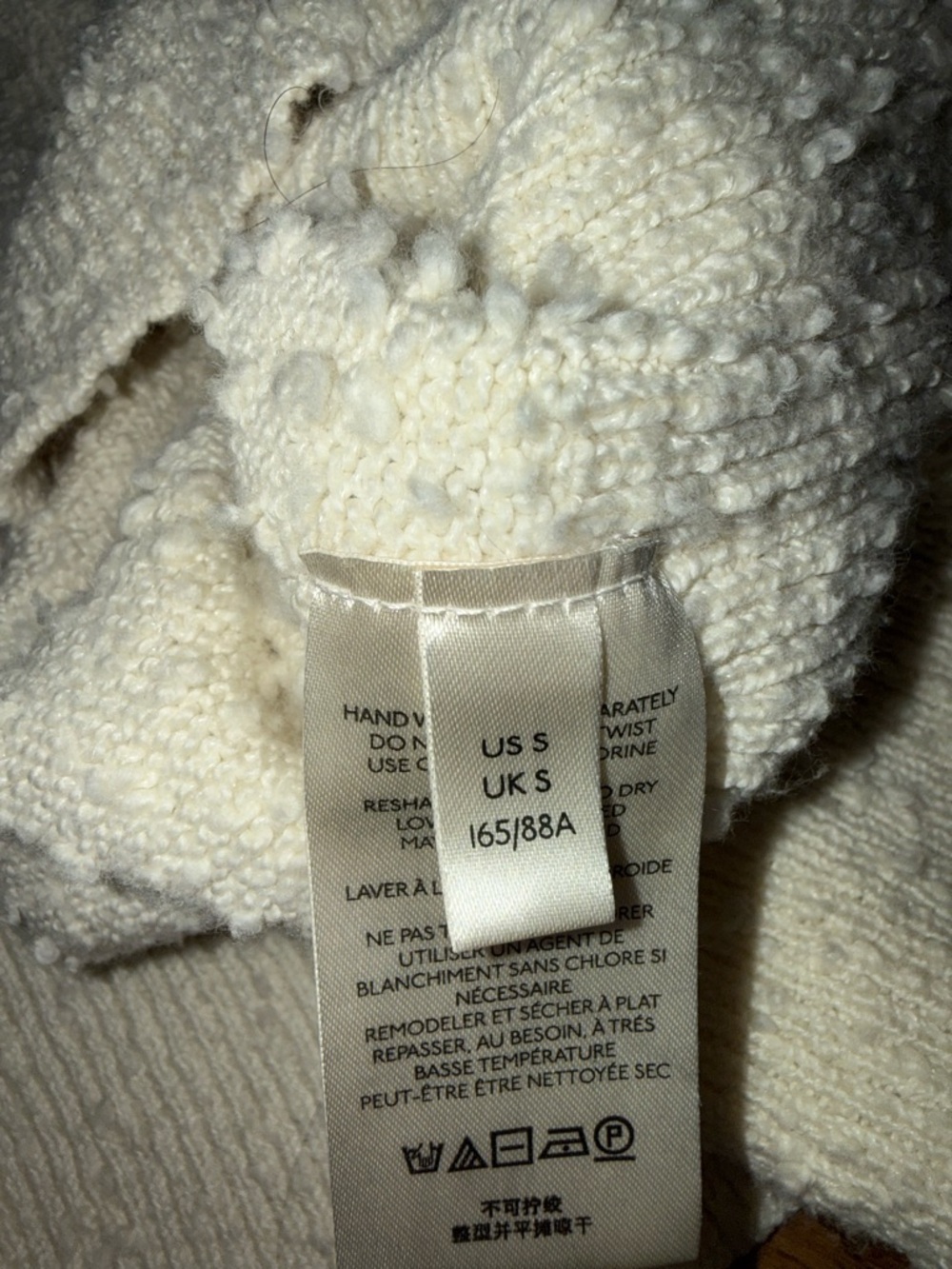 Free People Found My Friend Cream Cardigan Size Small - Picture 6 of 7